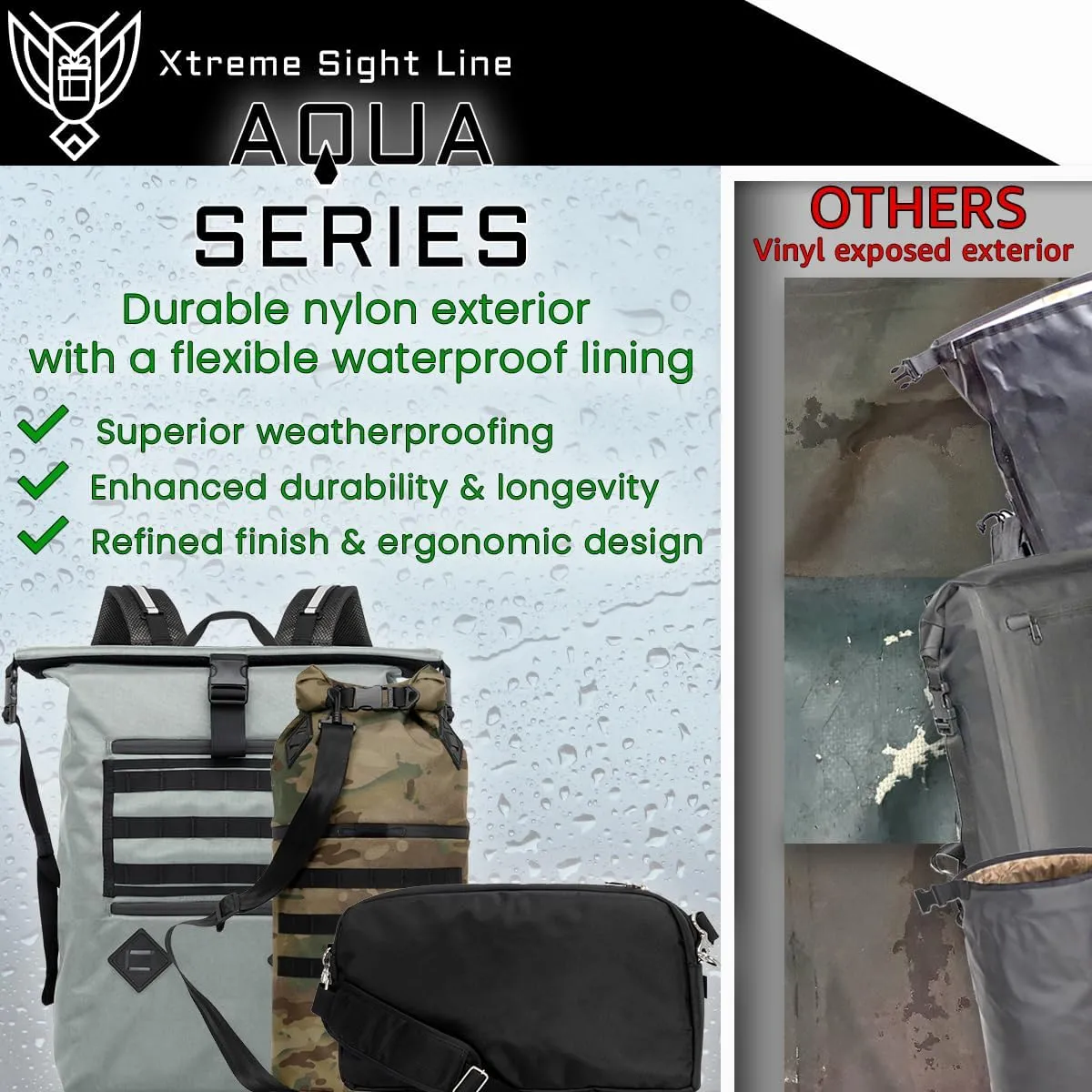 ~ AQUA RT Dry Bag~ Water-Proof Faraday Dry Bag for Laptops, Tablets, and Mid-Size Electronics ~ Small LITE Faraday Bag Combo ~ Black
