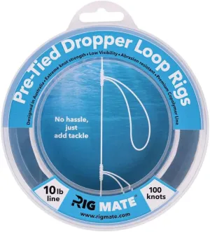 10 lb Pre-Tied Dropper Loop Rigs. Fishing Line Spool. Loops 18 Inches Apart with 5.5 Inch Loop Size. Perfect for Saltwater & Freshwater Fishing. Perfect for Snapper & Other Bottom Feeding Fish.