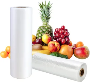 12 X 16 Inches Plastic Produce Bag on a Roll, Food Storage Bags for Fruits, Vegetable,350 Bags/Roll