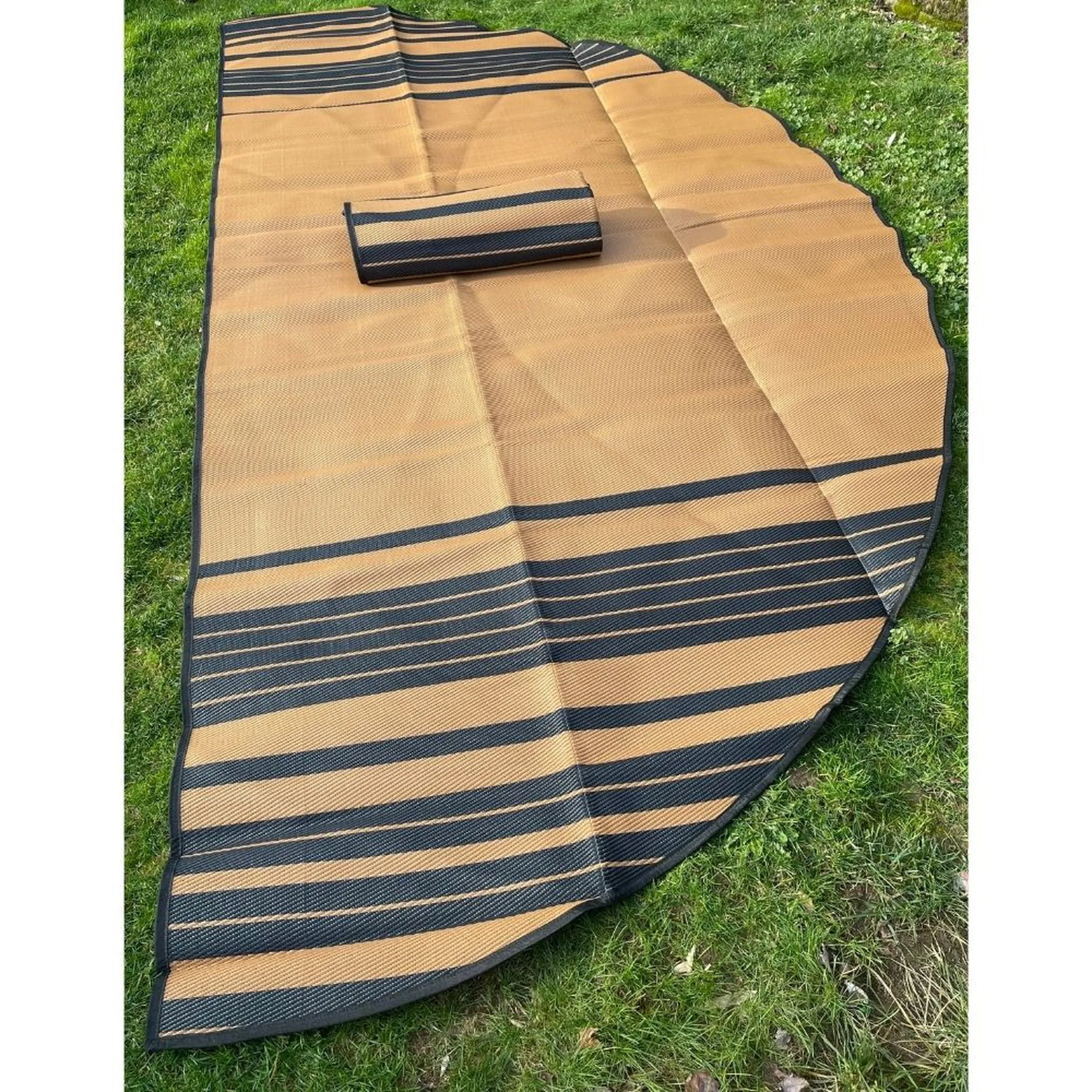 16' (5M) Striped Bell Tent Floor Matting Cover