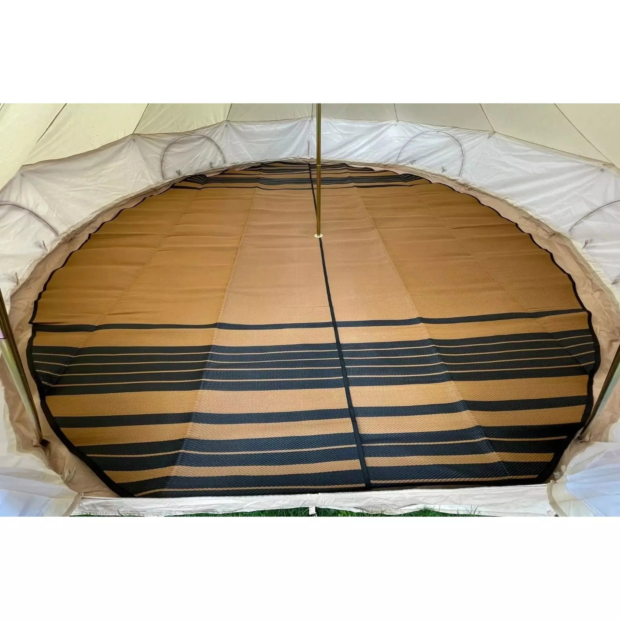 16' (5M) Striped Bell Tent Floor Matting Cover