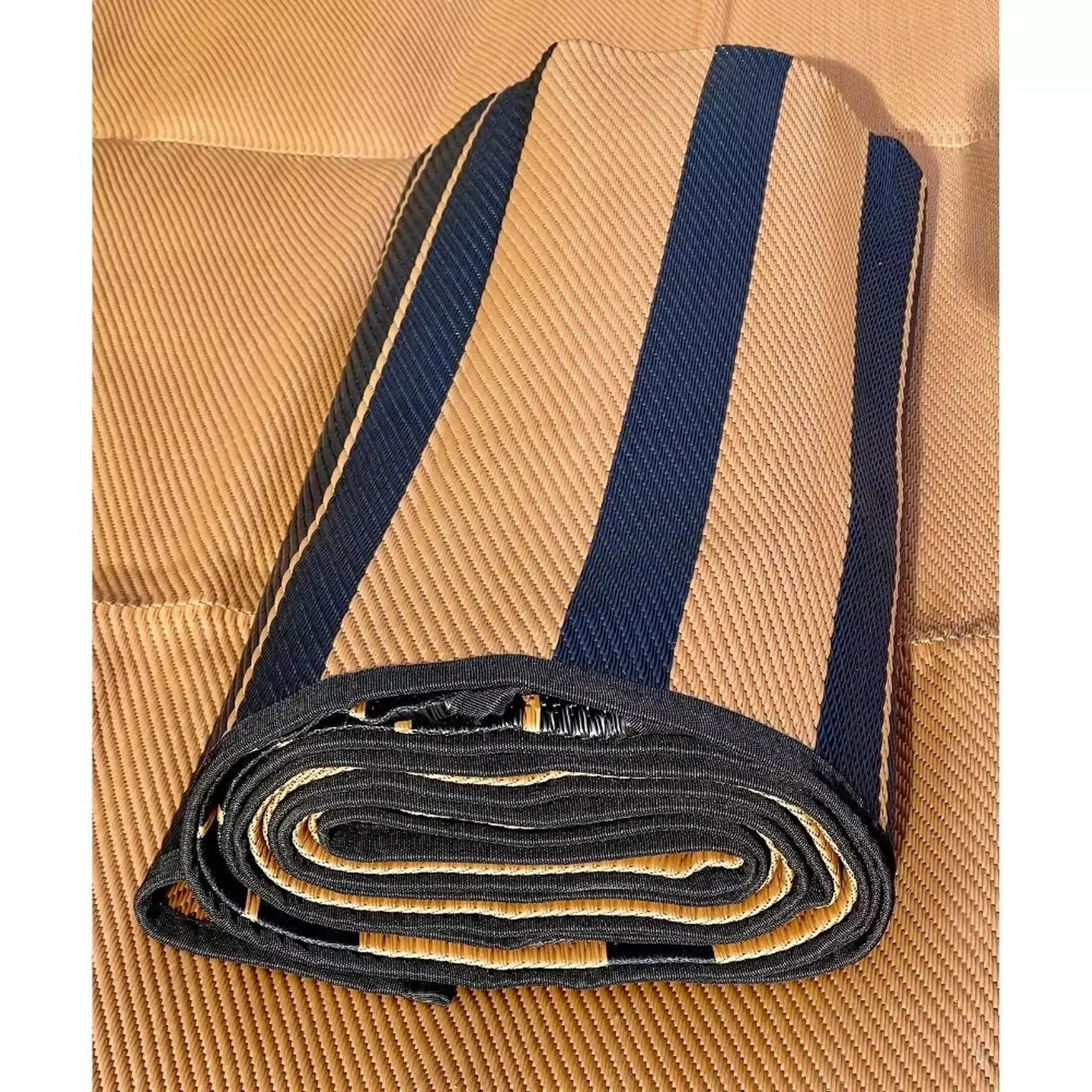 16' (5M) Striped Bell Tent Floor Matting Cover