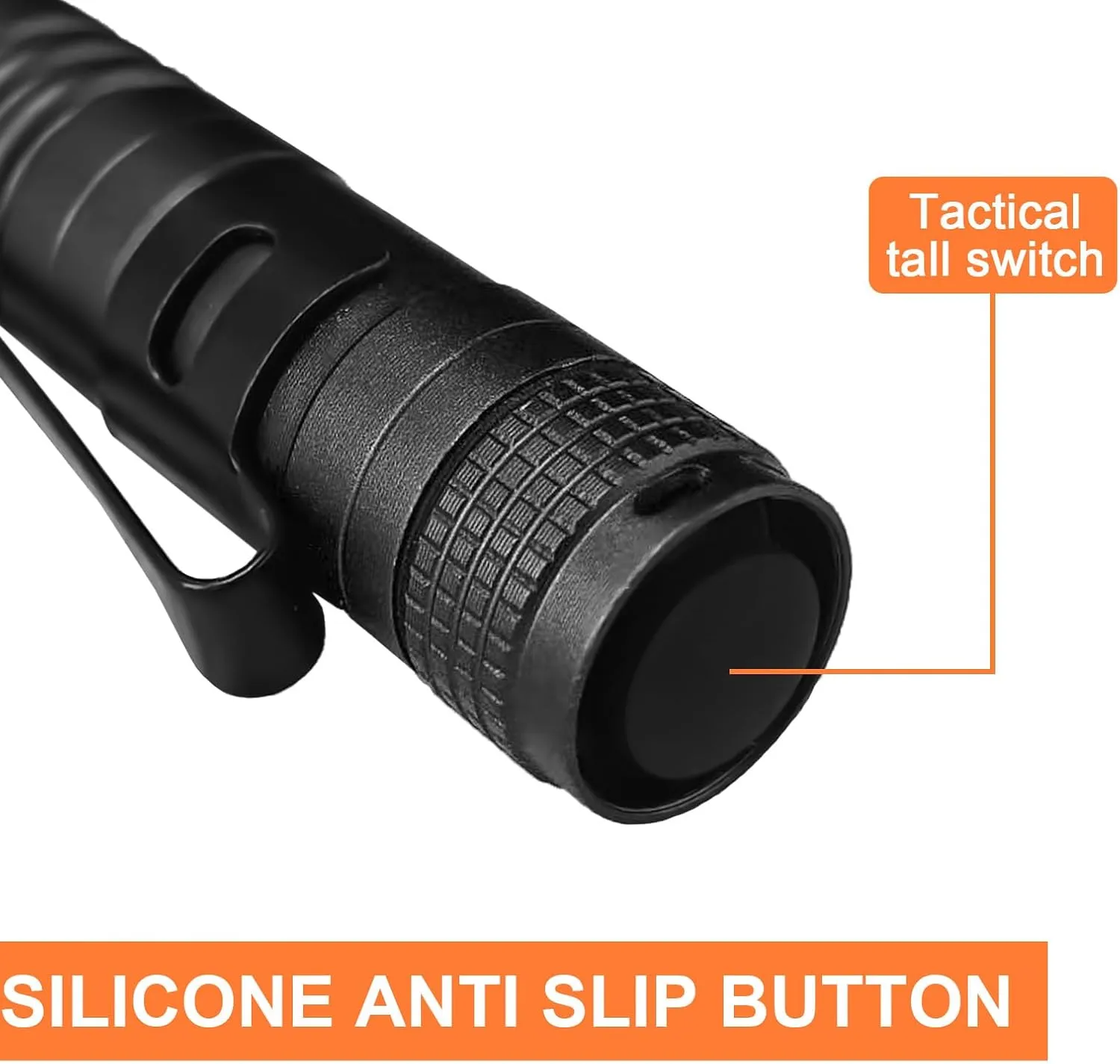 16 Pcs Mini LED Flashlight Small Pocket Flashlights with Clip Pen Lights Flashlights Bulk for Inspection, Work, Emergency,and Camping Outdoor, 5.2 inch