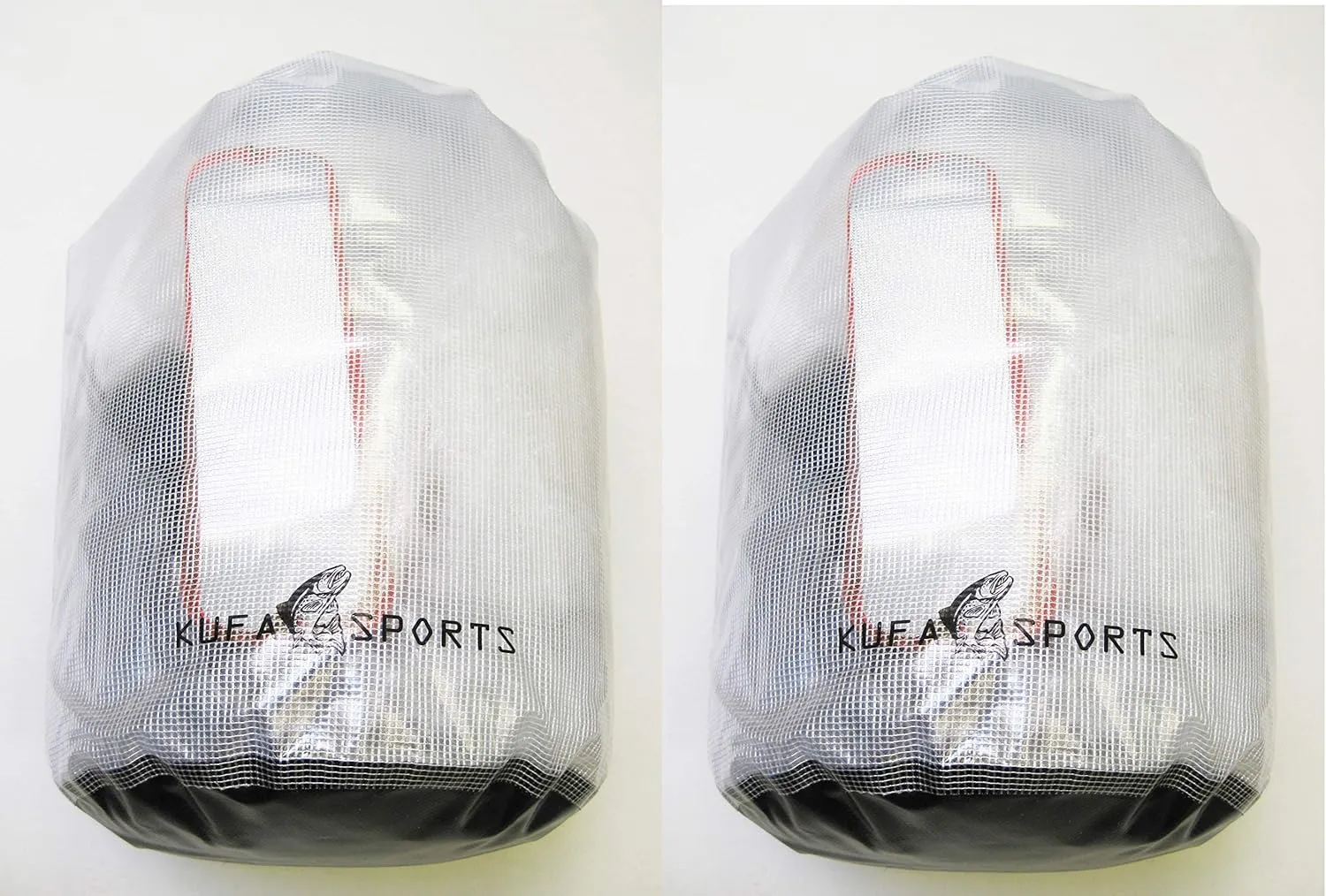 2-Pack of KUFA Roll Top Dry Bag (Size:ø11.5"x19",Color:Clear) WBCx2