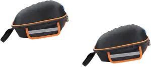 2 Pcs Eva Shell Hard Shell Bicycle Rack Bag Waterproof Large Capacity Back Seat Bag for Bike