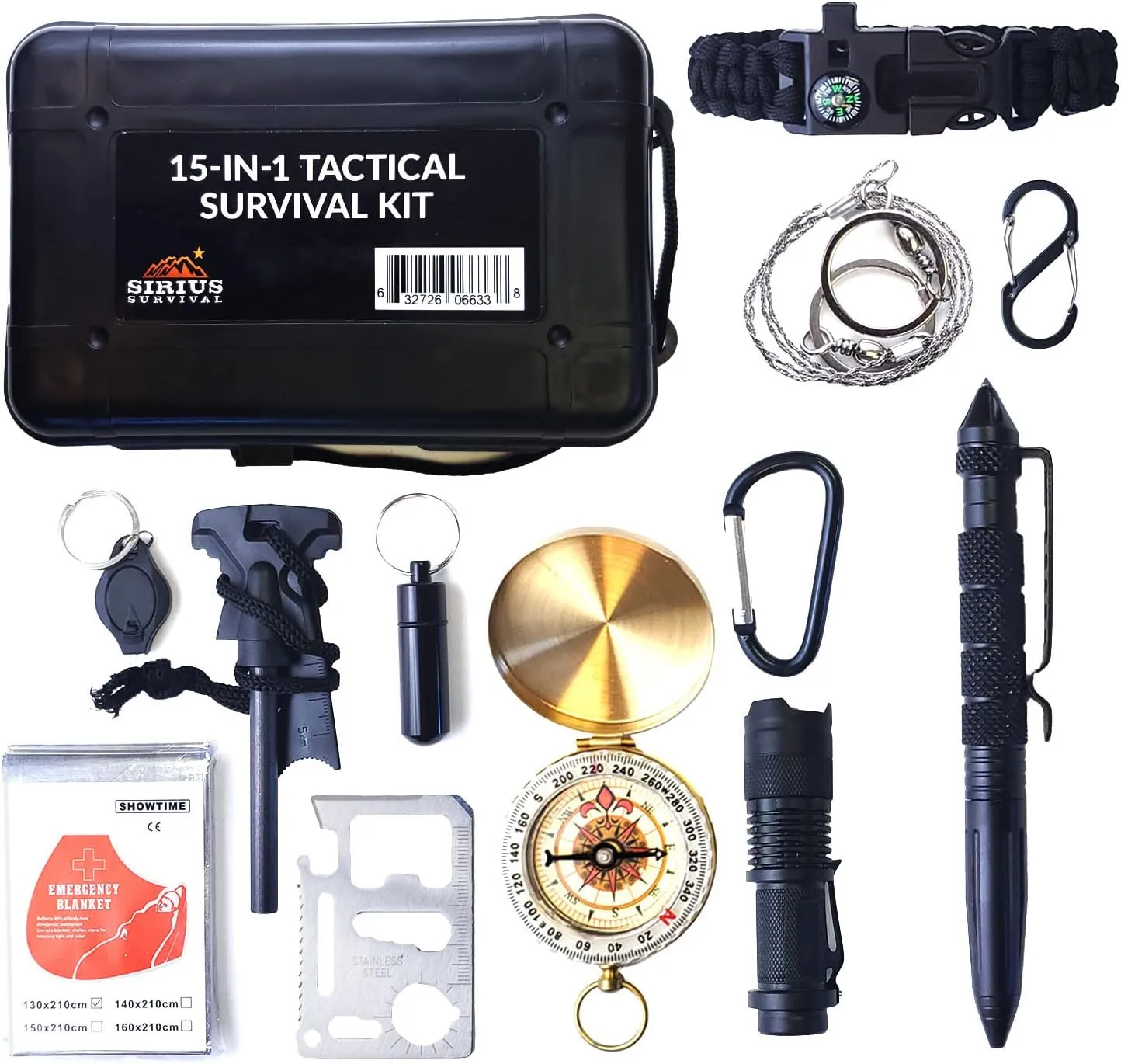 2 Person Emergency Kit/Survival Backpack for 72 Hours for Natural Disasters, Hurricanes, Emergency or Bug Out Situations