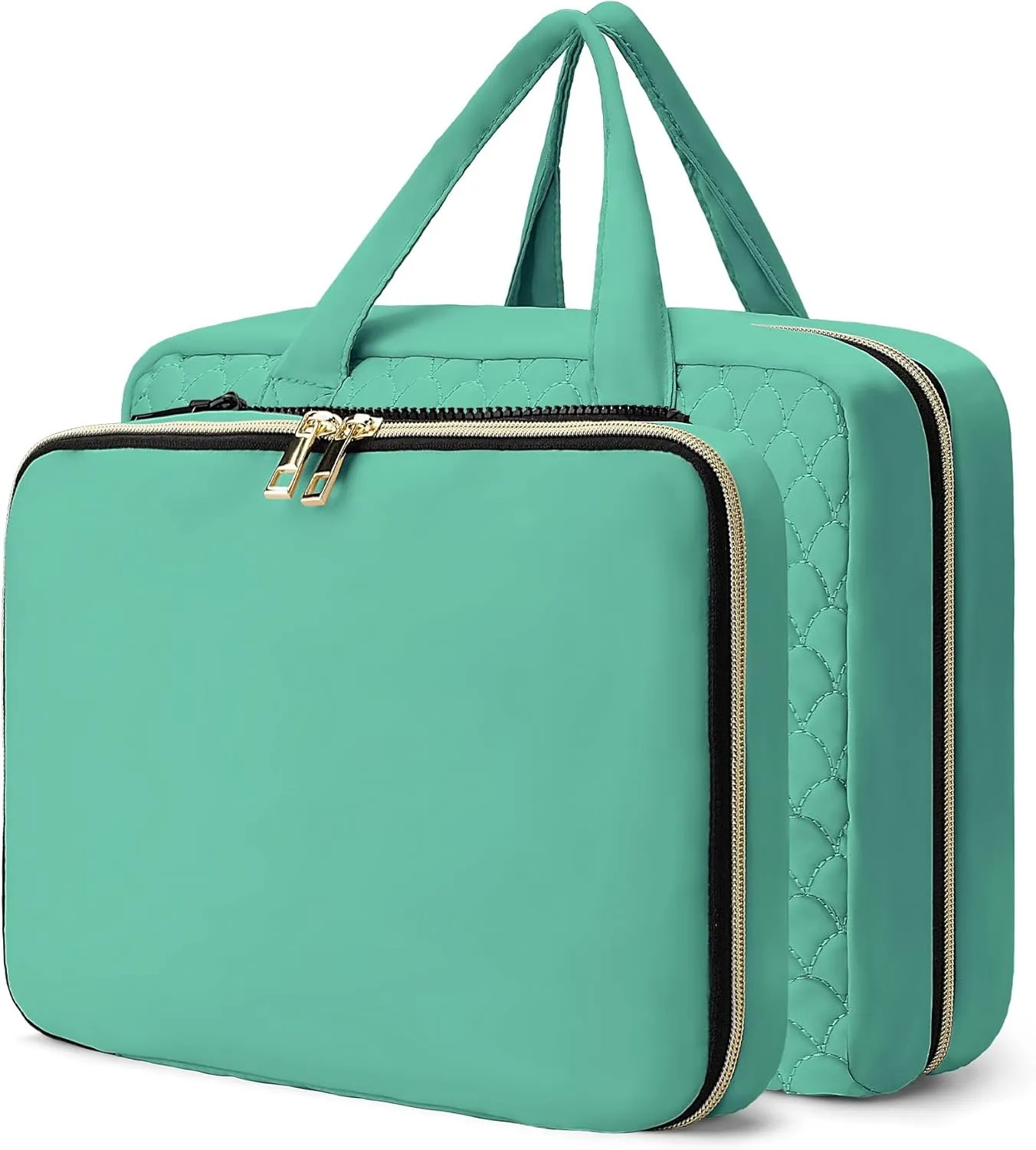 2 Psc Bag Of Free Disassembly Combination Large Travel Toiletry Bag With Makeup Bag,Dry & Wet Separation,Travel Organizer with Hanging Hook For Full-Sized Containers,Shampoo,Accessories,Toiletries