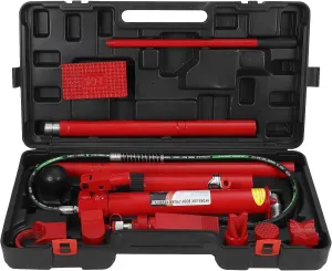 20 tons Porta Power Kit - Portable Hydraulic Jack with Heavy-Duty Construction, Secure Transport Case, Quick Setup, and Ideal for Auto and Farm Use