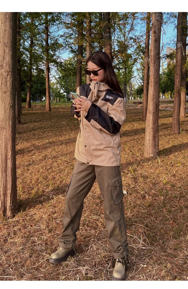 2023 new windproof waterproof spring and autumn outdoor hardshell jacket zipper jacket