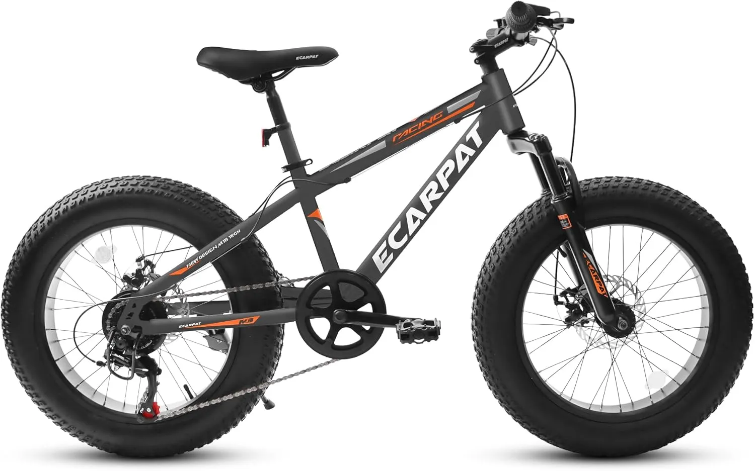 20x4 inch Fat Tires Kids Mountain Bike for Boys Girls 8-15 Years Old, 7-Speed Mountain Bicycles with Front Suspension, Boys Girls Commuter Bikes to School, Multi Colors, Birthday Gift Choice