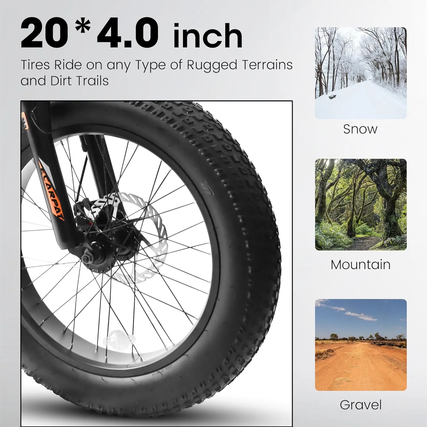 20x4 inch Fat Tires Kids Mountain Bike for Boys Girls 8-15 Years Old, 7-Speed Mountain Bicycles with Front Suspension, Boys Girls Commuter Bikes to School, Multi Colors, Birthday Gift Choice
