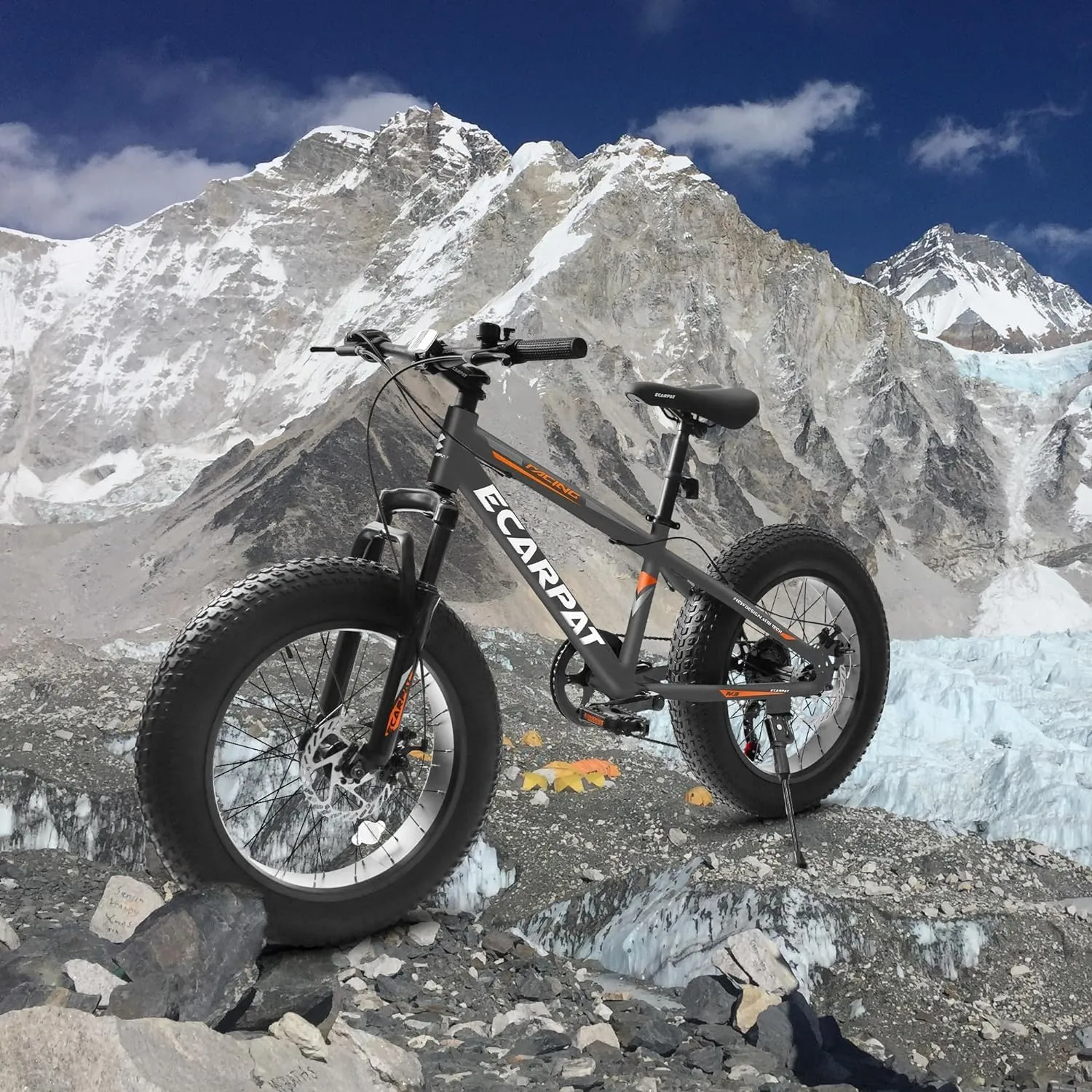 20x4 inch Fat Tires Kids Mountain Bike for Boys Girls 8-15 Years Old, 7-Speed Mountain Bicycles with Front Suspension, Boys Girls Commuter Bikes to School, Multi Colors, Birthday Gift Choice