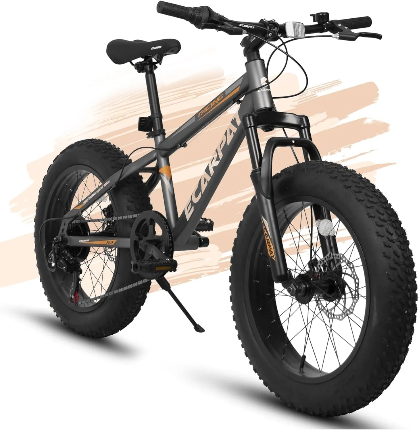 20x4 inch Fat Tires Kids Mountain Bike for Boys Girls 8-15 Years Old, 7-Speed Mountain Bicycles with Front Suspension, Boys Girls Commuter Bikes to School, Multi Colors, Birthday Gift Choice