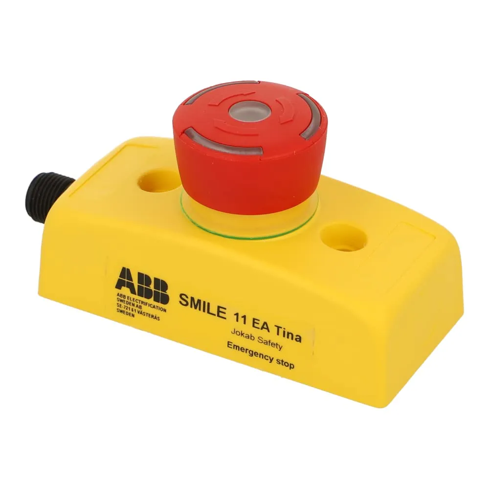 2TLA030050R0000 | 2TLA030050R0000 | ABB JOKAB Smile 11 EA Tina TYPEEMERGENCY Stop Device, M12 5-PIN Male Connector