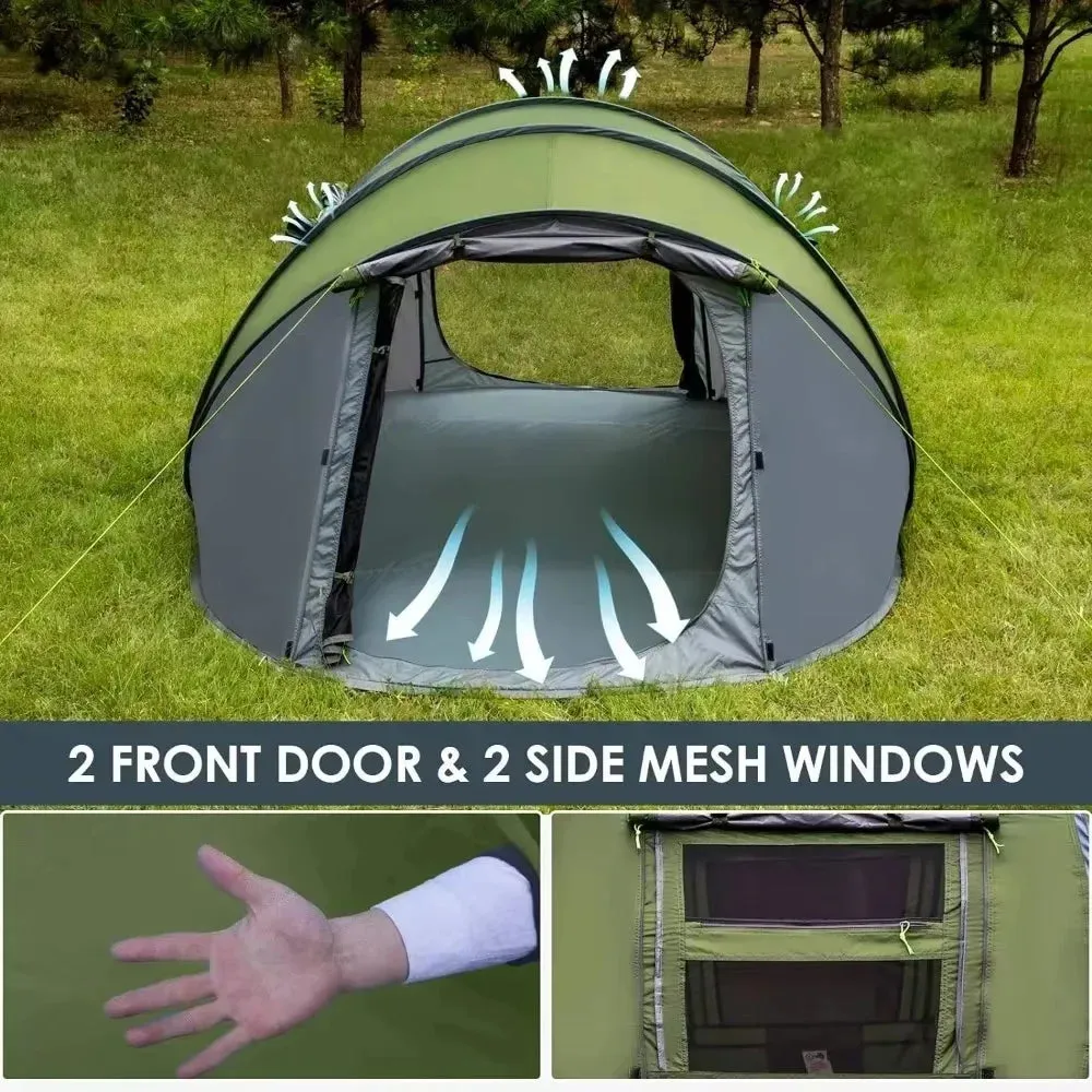3-4 People Outdoor Throw Open Waterproof Tent