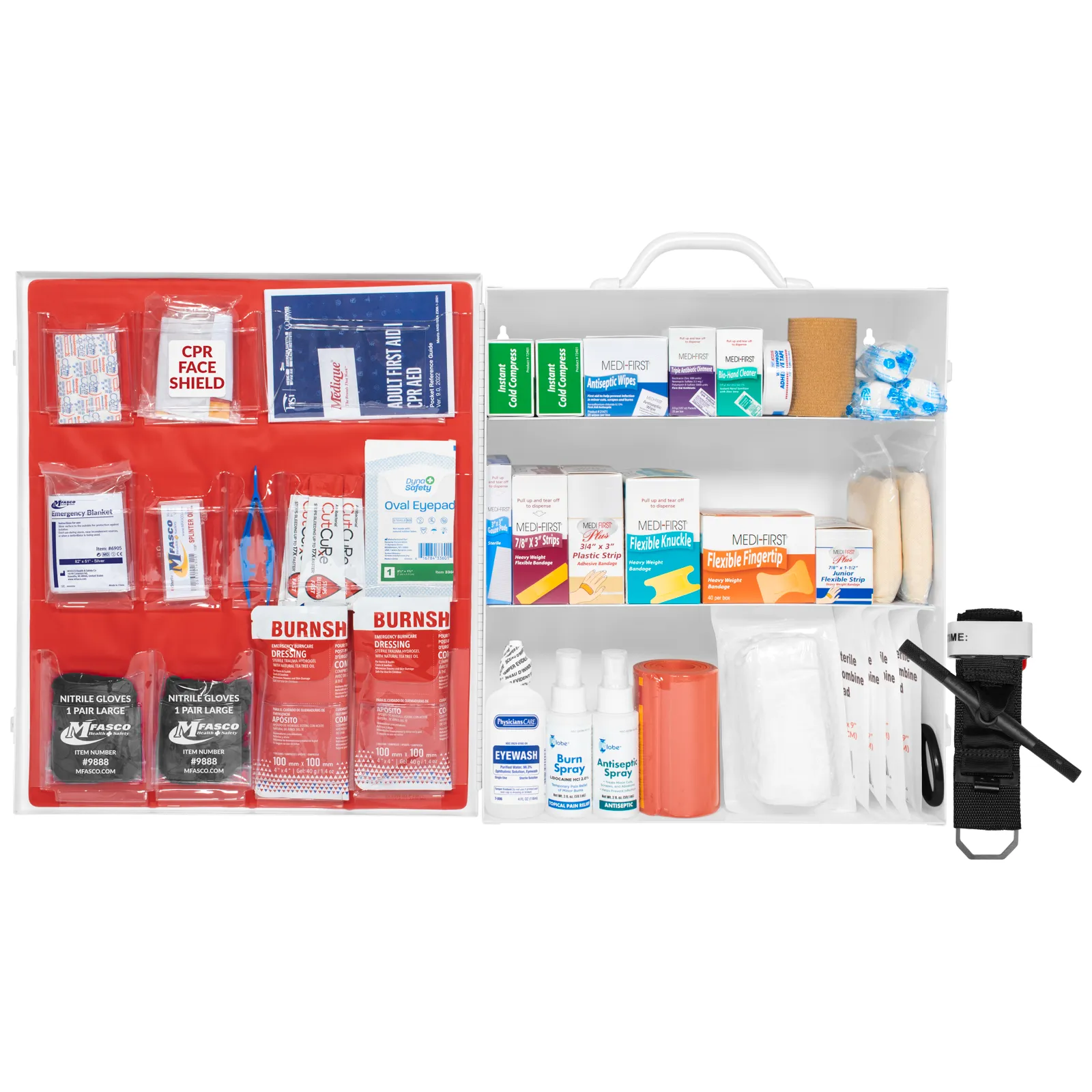 3 Shelf First Aid Kit OSHA 2021 W/Logo No Medications