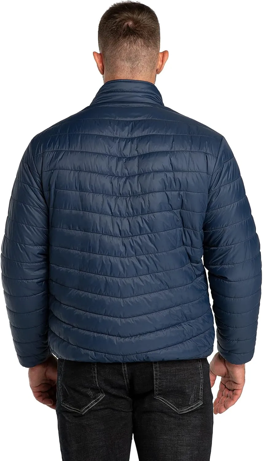 33,000ft Men's Puffer Jacket Lightweight Packable Winter Jacket