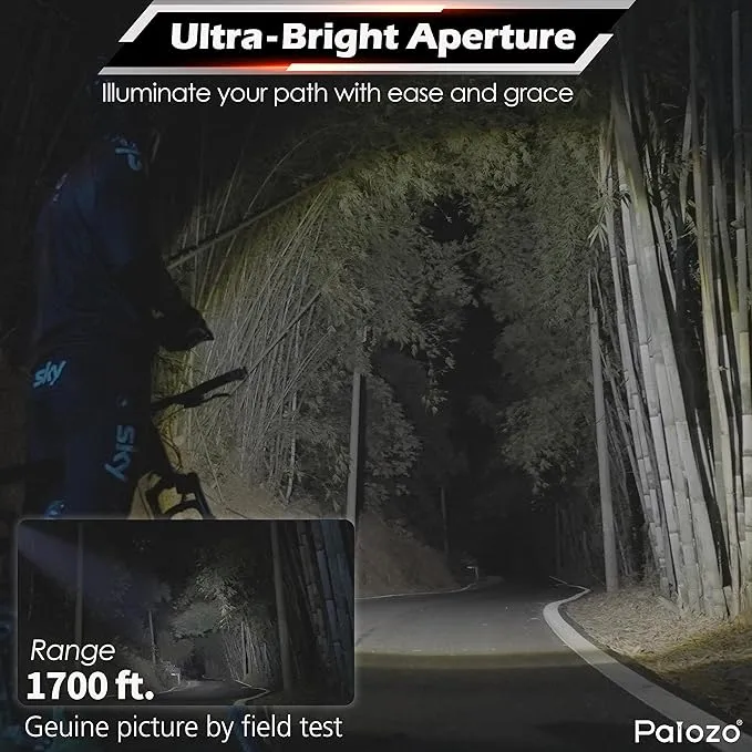 3500-Lumen 'Turbo Mode' & Dual Light Pro-Flashlight with Digital Display Ultra Bright Zoomable Tactical Rechargeable High Powered LED Handheld Flashlight High lumen for Camping, Hiking