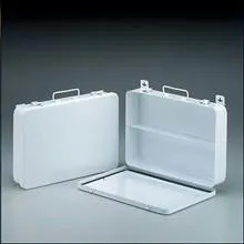 36 Unit- empty metal case- 1 shelf- hinged w- gasket- 13-1-2 in. x9-1-16 in. x2-3-8 in. - horizontal- 1 ea.