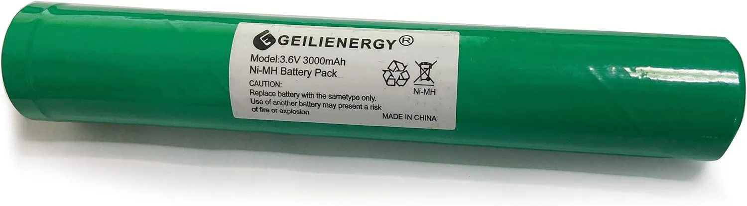 3.6V 3000mAh Ni-MH Battery (2PACK) Compatible with Streamlight Stinger 75375 75175 LED HP, XT,DS,PolyStinger, Pelican M9, FL126 Flashlight