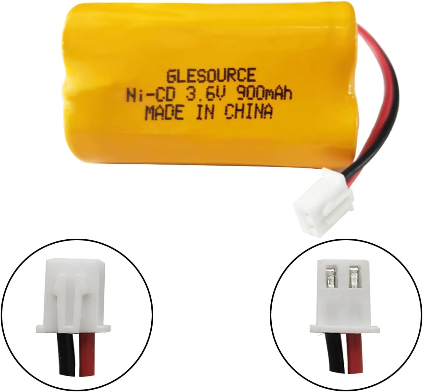 3.6V 900mAh Ni-Cd Exit Sign Emergency Light Battery, Replacement for Exitronix 10010037, Max Power B2-0031 MH468886, Unitech LEDR-1 6200RP, Dantona CUSTOM-318 OSA230, Lowes 253799(10 Pack)