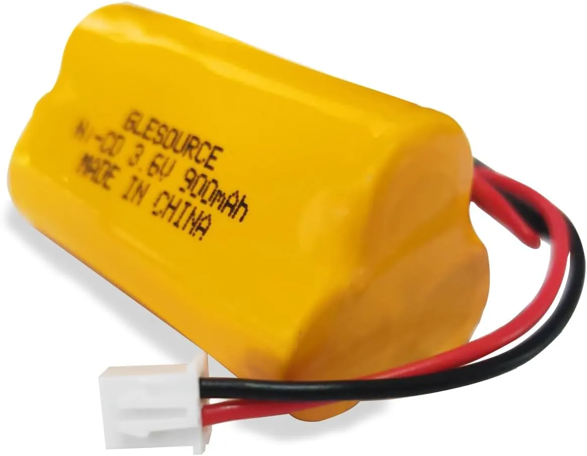3.6V 900mAh Ni-Cd Exit Sign Emergency Light Battery, Replacement for Exitronix 10010037, Max Power B2-0031 MH468886, Unitech LEDR-1 6200RP, Dantona CUSTOM-318 OSA230, Lowes 253799(10 Pack)