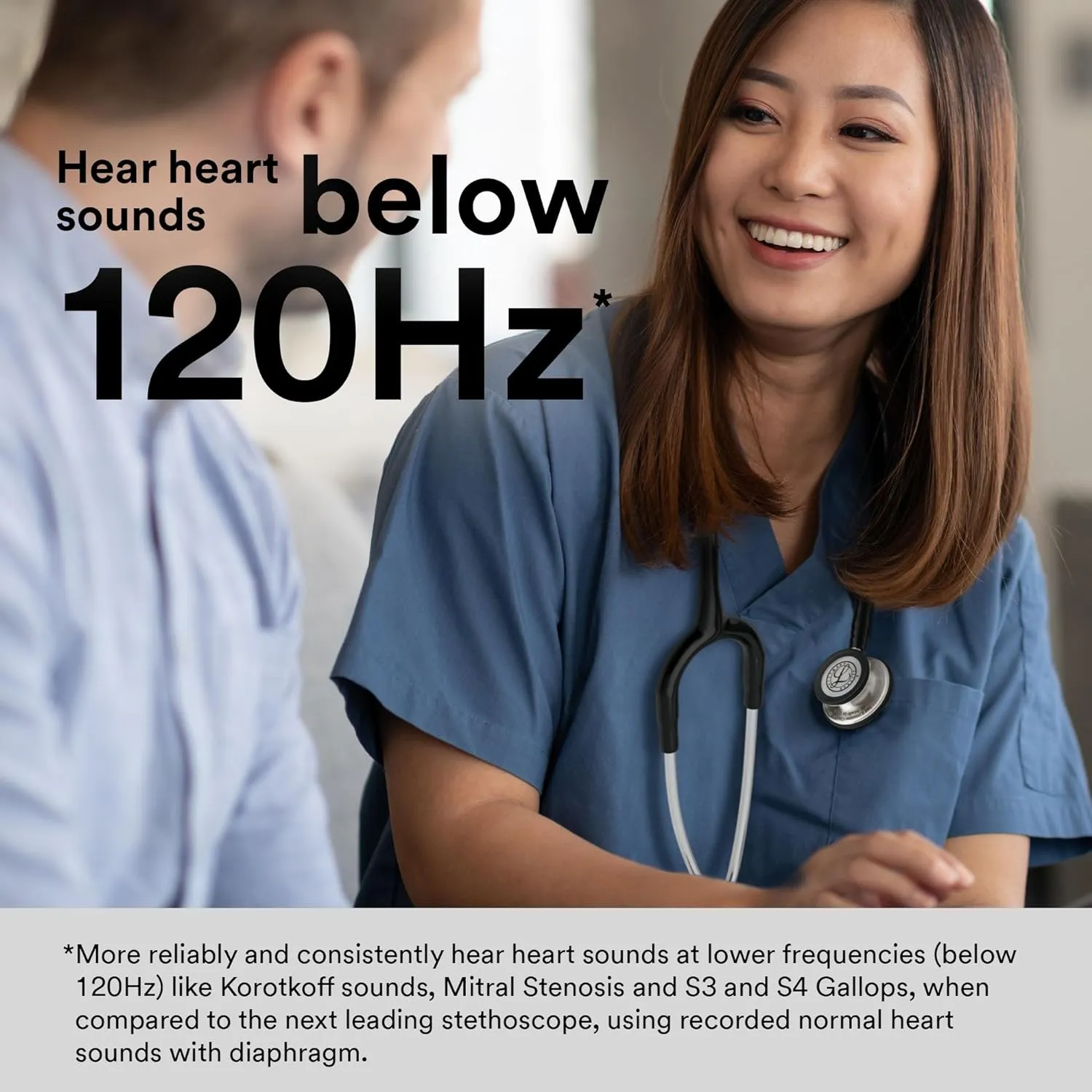 3M Littmann Classic III Monitoring Stethoscope, 5806, More Than 2X as Loud, Weighs Less, Stainless Steel Rainbow-Finish Chestpiece, 27' Raspberry Tube, Brass Stem and Headset