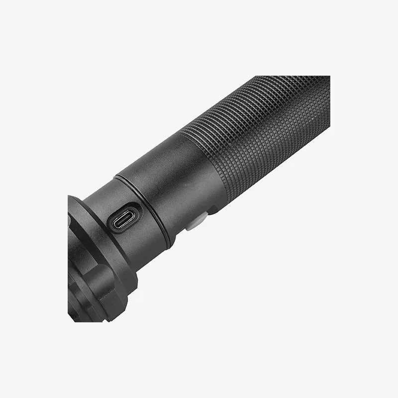 4000 Lumen High Power LED Rechargeable Flashlight with Phone Charger and Zoom