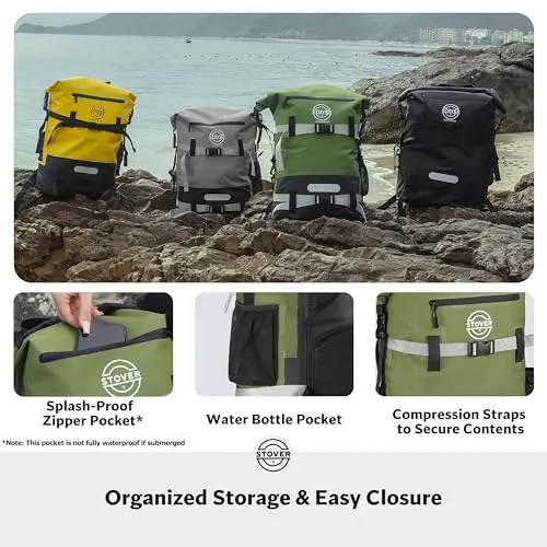 40L Waterproof Dry Backpack-Large Floating Dry Bag for Kayaking, Travel
