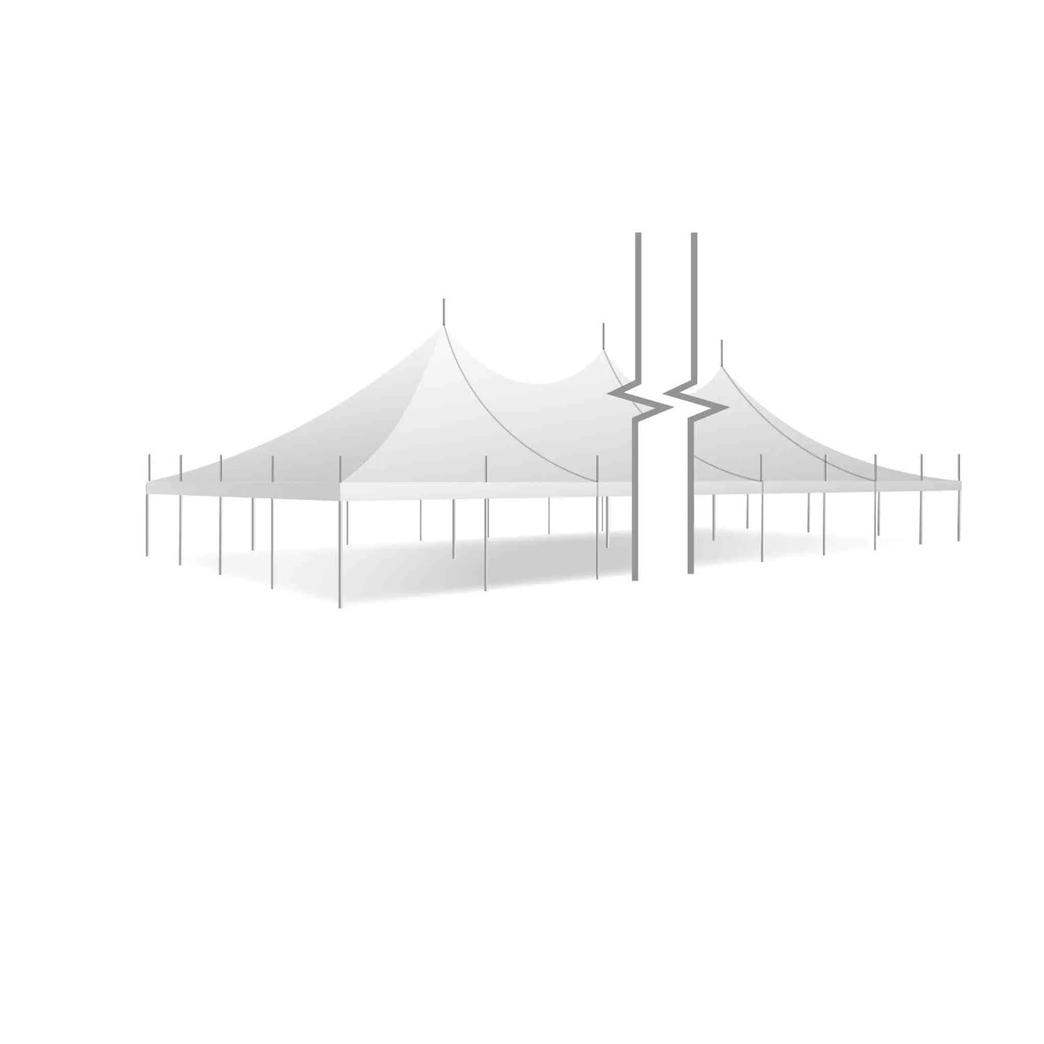 40x200 Engineered High Peak Pole Tent