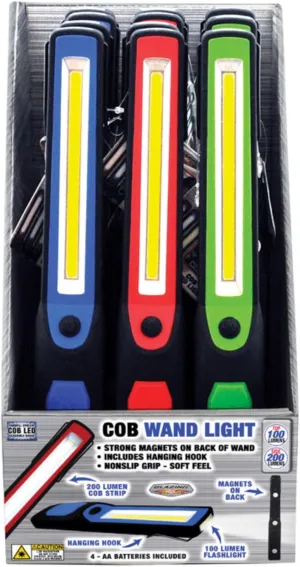 702561 Cob Stick Wand Light, Assorted Color (Pack of 12)