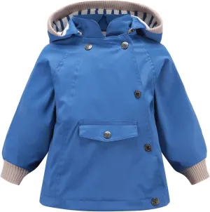 ACESTAR Boys Girls Waterproof Hooded Rain Jacket Kids Cotton Lined Rain Coat Toddler Windbreaker Spring Fall Raincoat