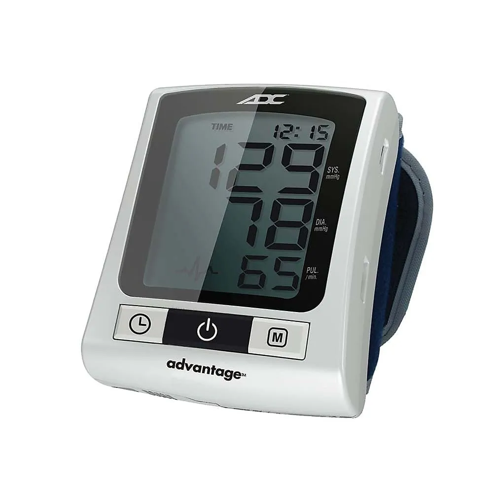 ADC Advantage 6015N Automatic Digital Wrist Blood Pressure Monitor, with Storage Case, BHS AA Rated