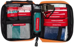 Adventure 5.0 First Aid Kit, Water Repellant Shell – First Aid Kit for Camping, Hiking, Outdoor Sports, Adventure, Travel, Biking – 130 Piece Adventure Essentials Kit
