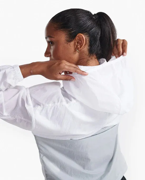 Aero Windbreaker - White / Harbour Mist