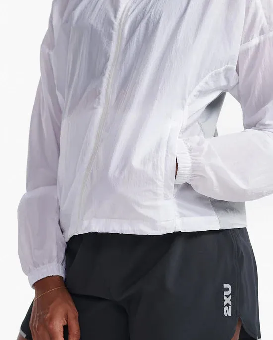 Aero Windbreaker - White / Harbour Mist