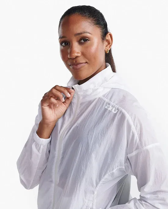 Aero Windbreaker - White / Harbour Mist