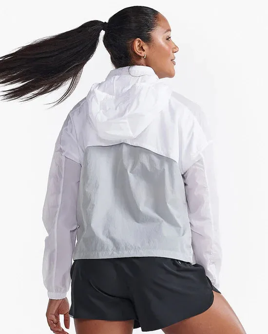 Aero Windbreaker - White / Harbour Mist