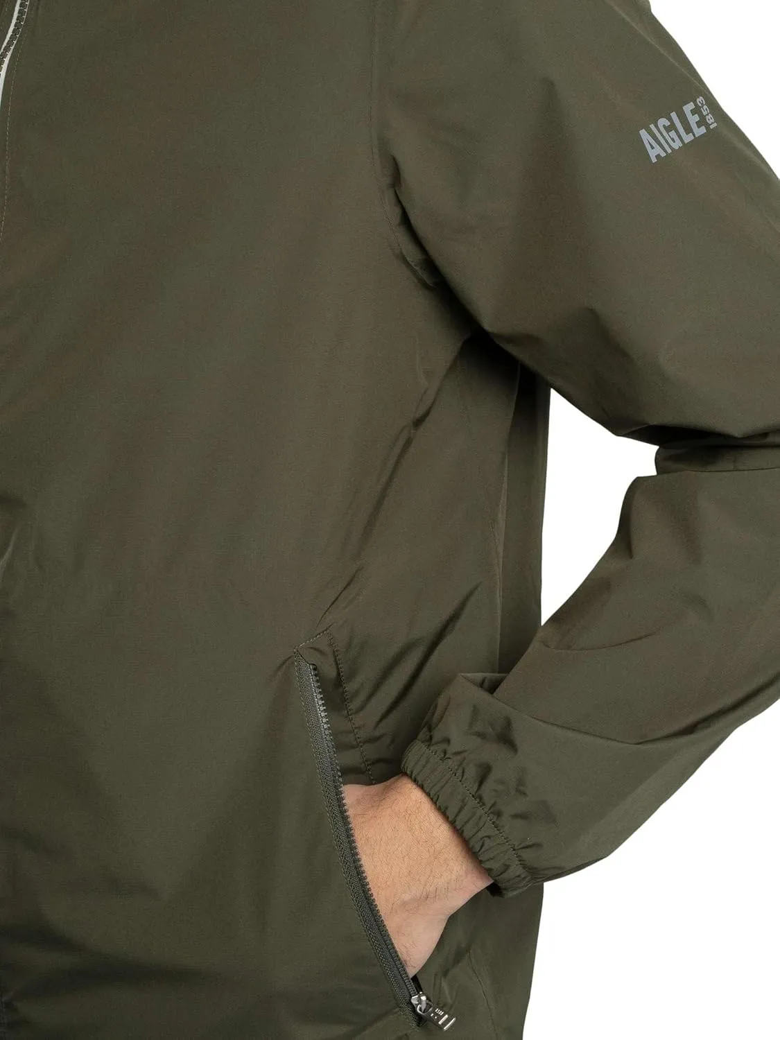 Aigle Men's Rainpack 70 Waterproof Jacket, Avocat