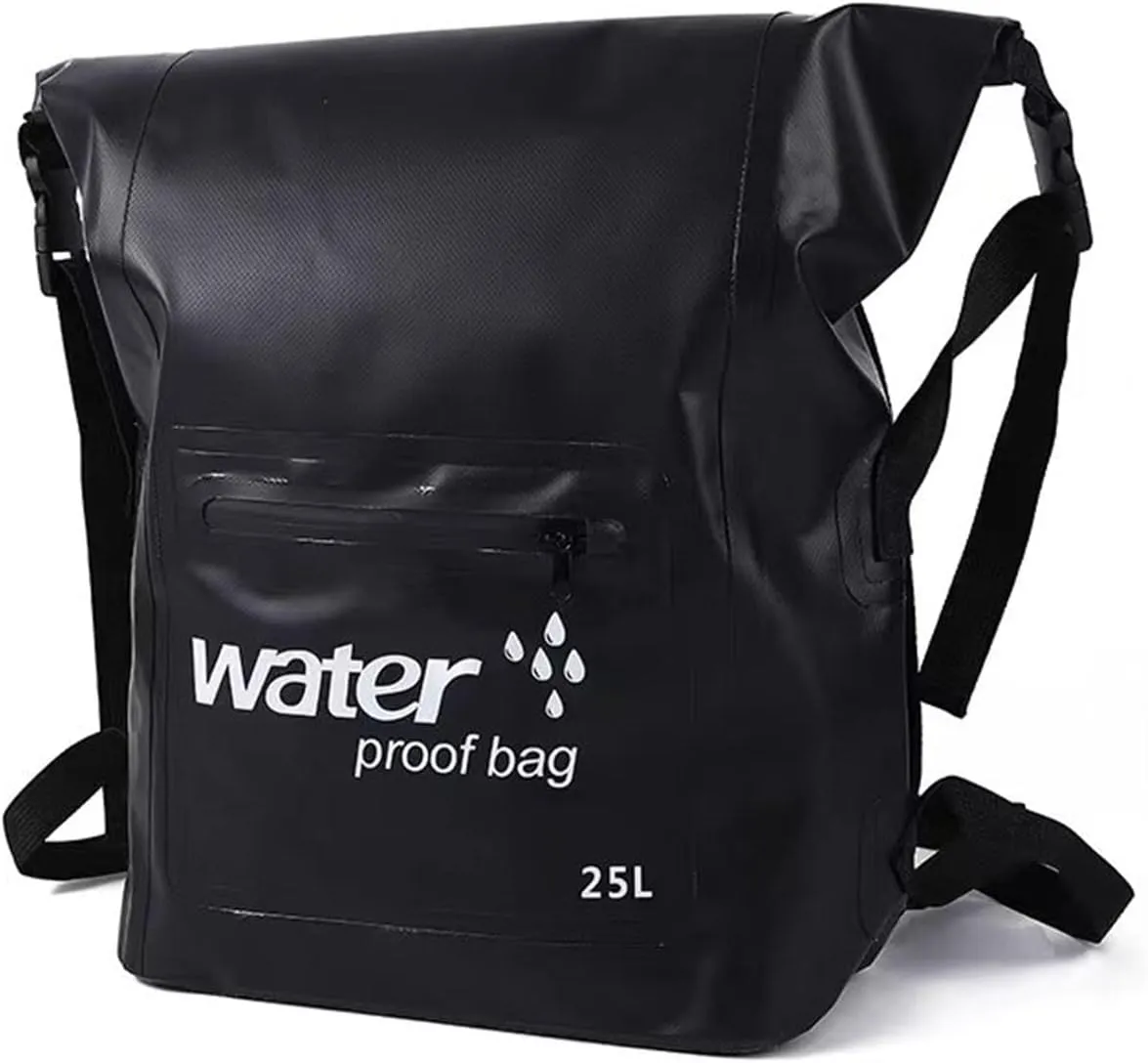 ALIANKE Black Floating Waterproof Dry Bag 5L/10L/20L/30L, Roll Top Sack Keeps Gear Dry for Kayaking, Rafting, Boating, Swimming, Camping, Hiking, Beach, Fishing