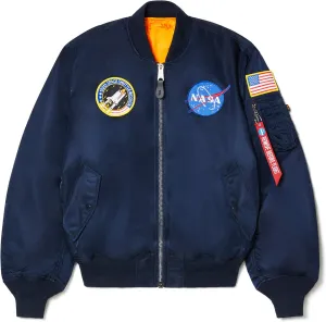 Alpha Industries MA-1 NASA Bomber Flight Jacket - Fighter Pilot Flight Jacket