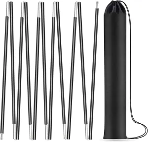 Aluminum Tent Poles Replacement,Fits Both Female and Male Ends,7001 T6 Lightweight Tent Rod Repair Kit for Camping Hiking Backpacking Tent (14ft 7.4in)