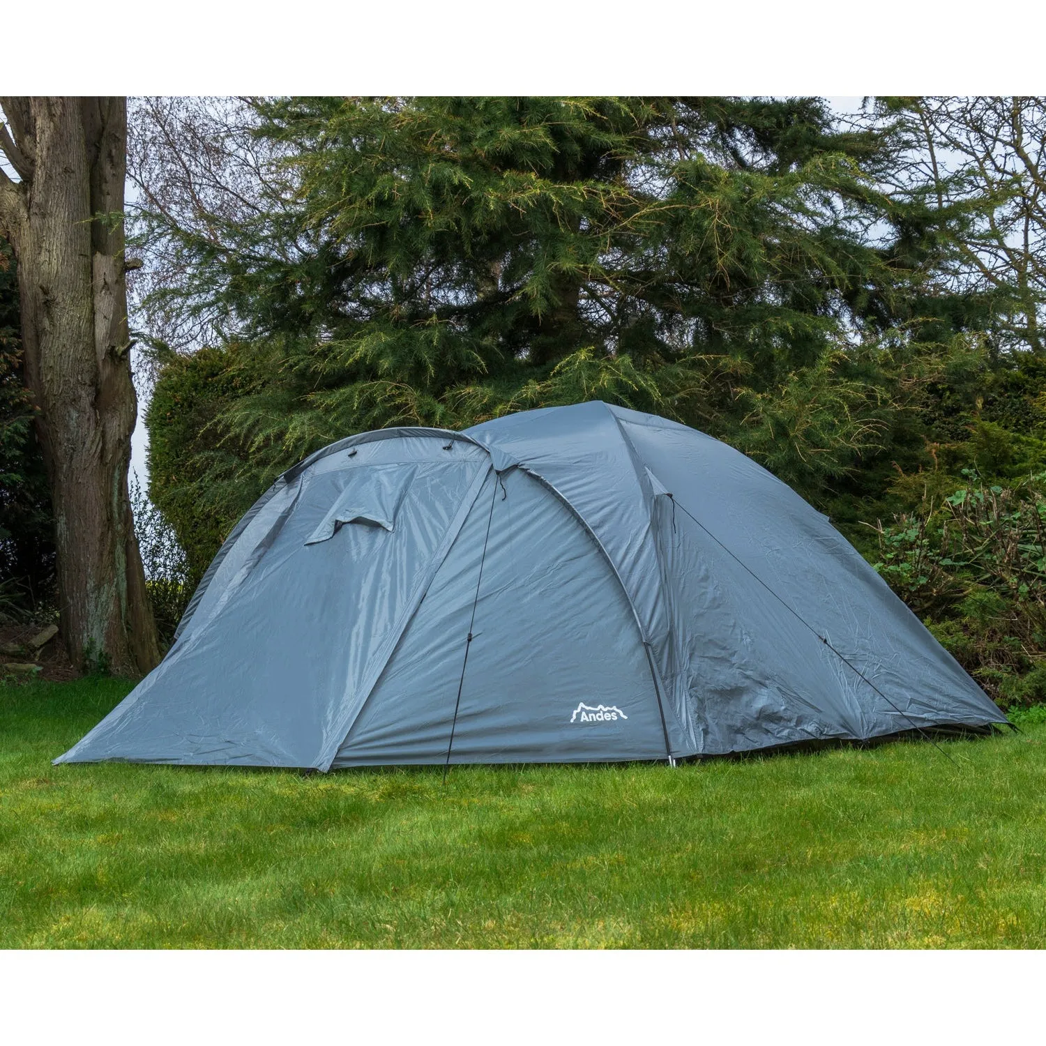 Andes 4 Person Man Berth Double Skin Camping/Festival Dome Tent