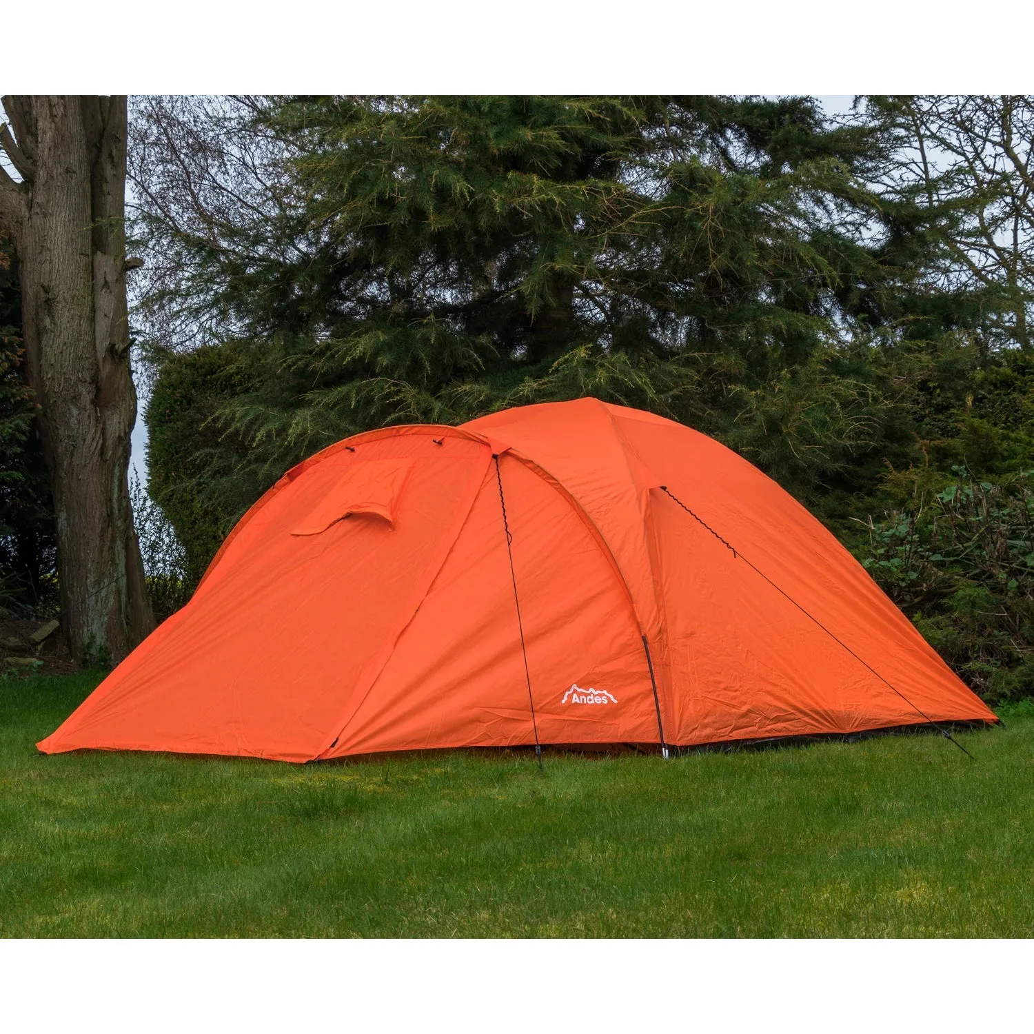 Andes 4 Person Man Berth Double Skin Camping/Festival Dome Tent