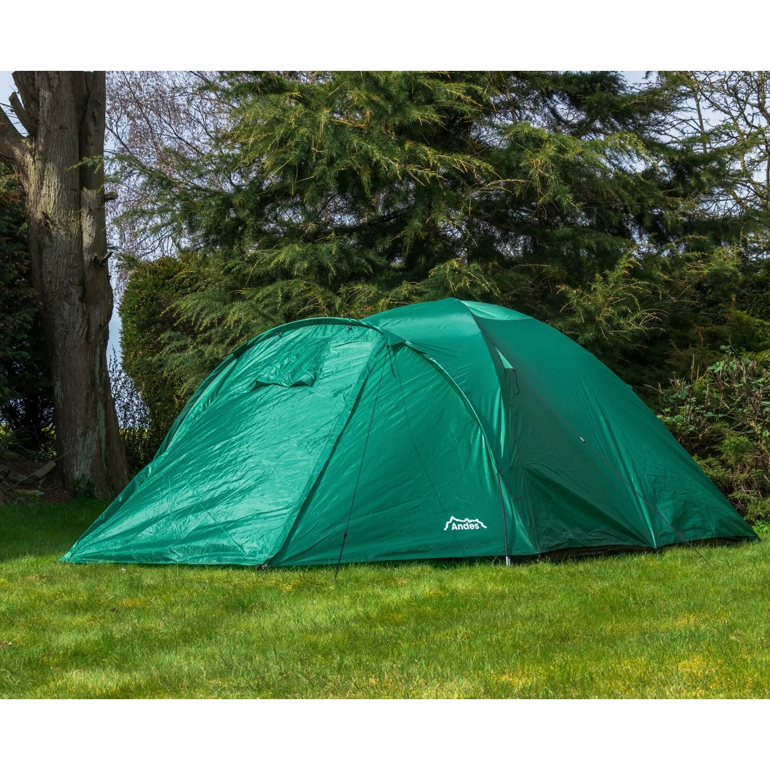 Andes 4 Person Man Berth Double Skin Camping/Festival Dome Tent