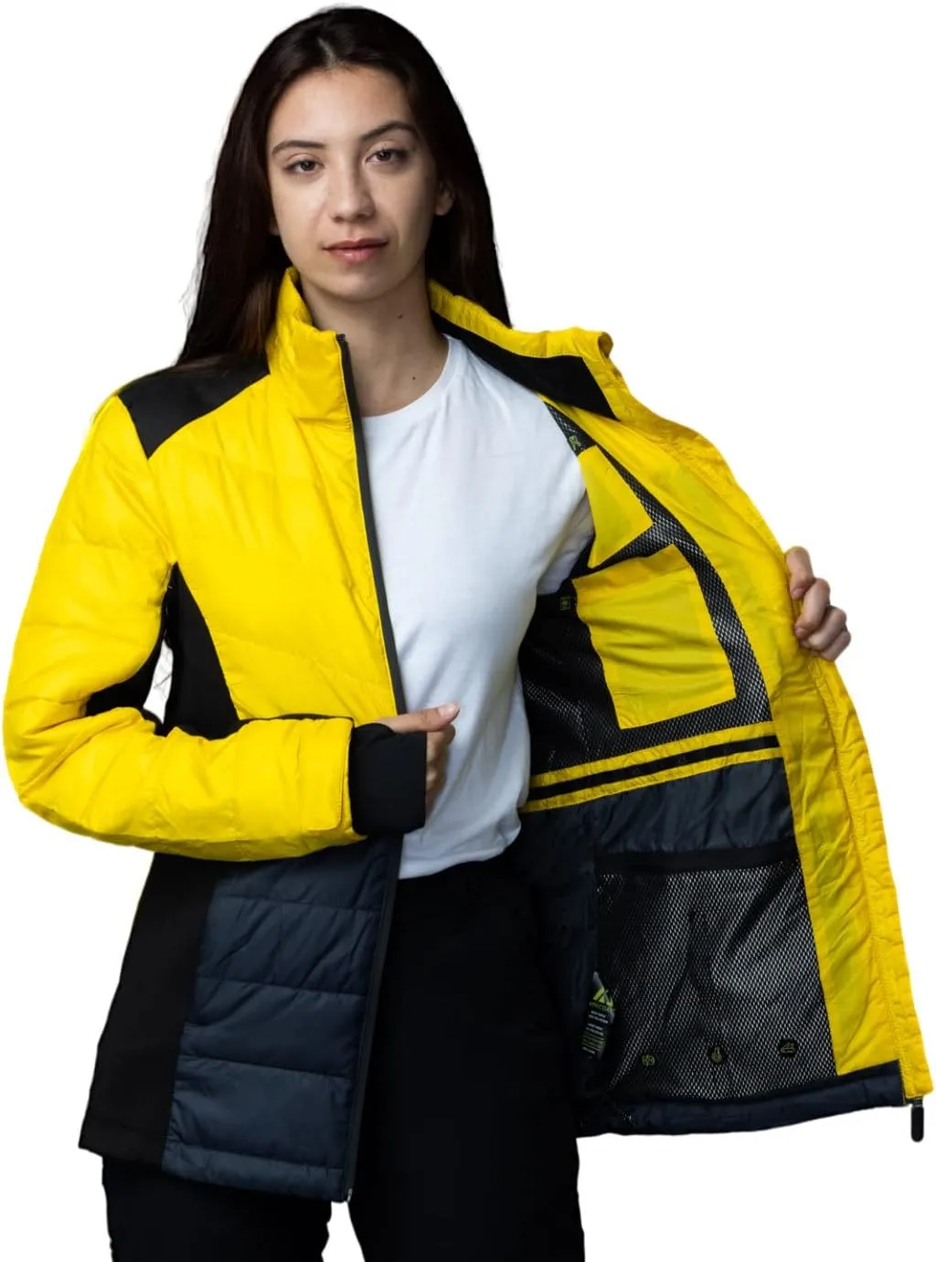 Apricoat EcoDown Jacket - Packable Lightweight Water-Resistant Hooded Puffer Jacket - Windproof Winter Coat with Insulation