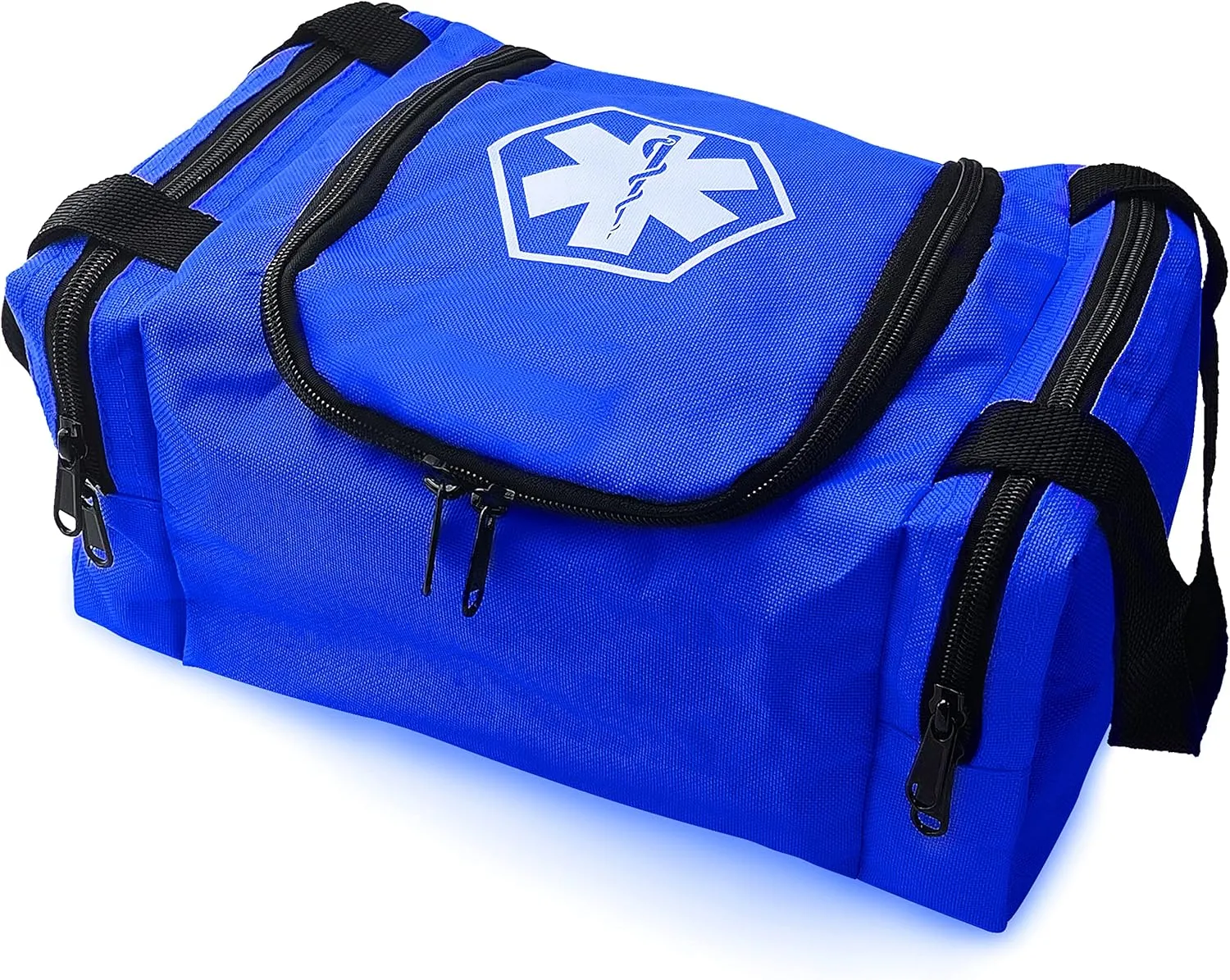 ASA TECHMED First Aid Responder EMS Emergency Medical Trauma Bag EMT, Fire Fighter, Police Officer, Paramedics, Nurse, Blue