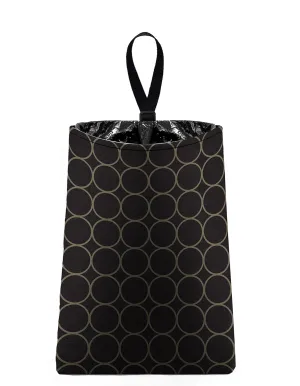 Auto Trash (Black and Taupe Rings) car trash bag litter bag garbage can for your automobile