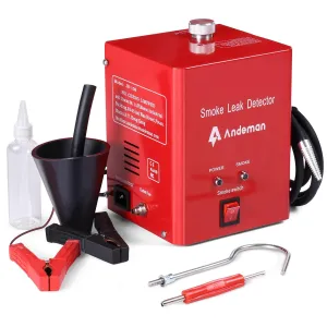 Automotive Smoke Machine Leak Detector Tester, 12V DC Exhaust Leak Detector Built-in air Pump Evap Leak Detector, Evap Vacuum Diagnostic Tester, Leak Diagnostic Detector Tools Kit for Pipe System