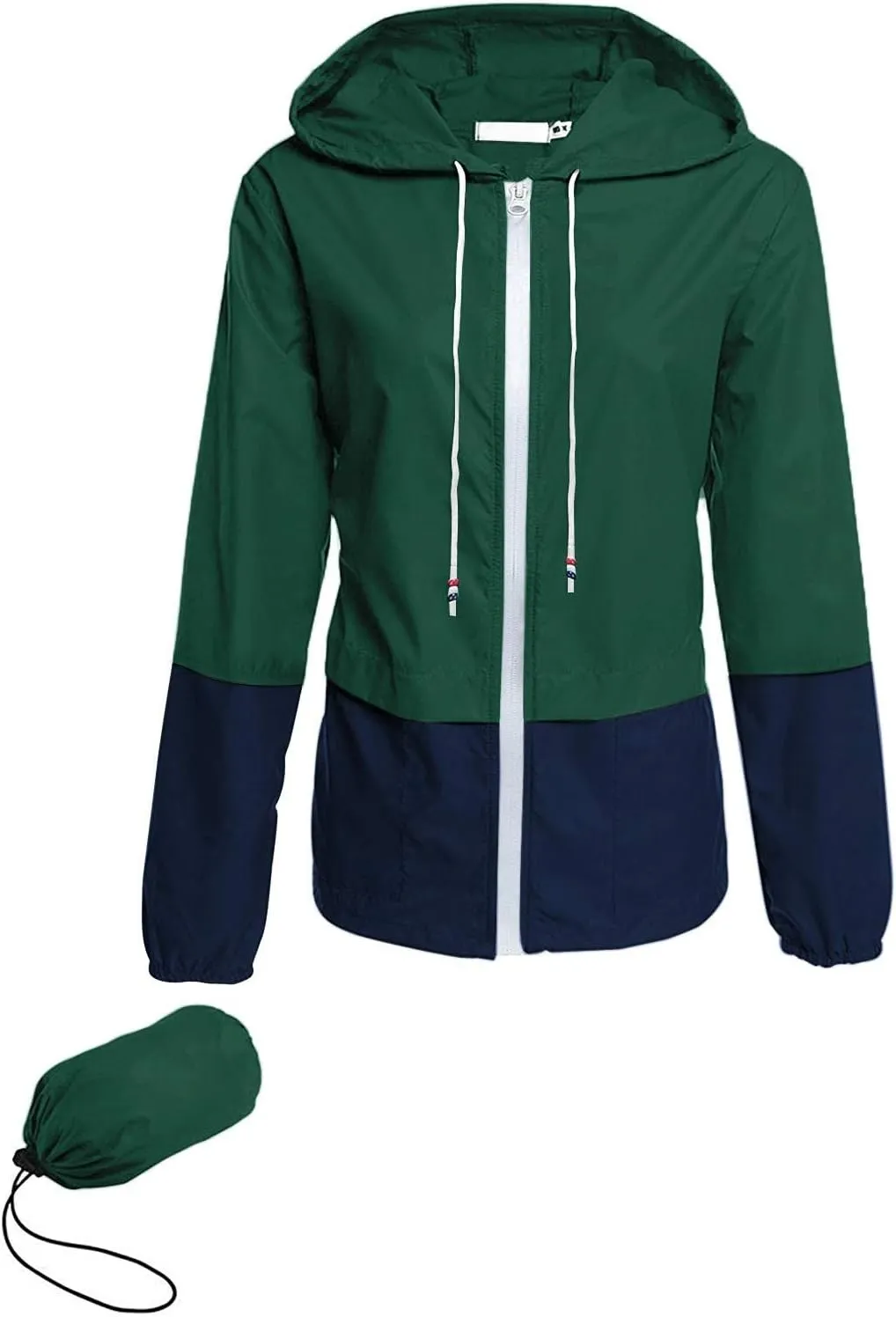 Avoogue Raincoat Women Lightweight Waterproof Rain Jackets Packable Outdoor Hooded Windbreaker